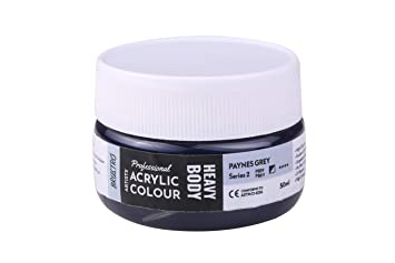 Brustro Professional Artists ’ Heavybody Acrylic Paint 50Ml Paynes Grey (Sr 2)