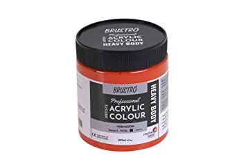 Brustro Professional Artists ’ Heavybody Acrylic Paint 237Ml Vermilion (Sr 3)