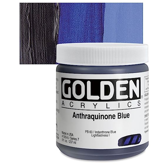 Golden Heavy Body Acrylic Paints 236ML Anthraquinone Blue