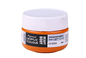 Brustro Professional Artists ’ Heavybody Acrylic Paint 50Ml Golden Raw Sienna (Sr 3)