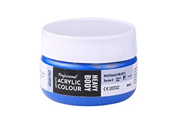 Brustro Professional Artists ’ Heavybody Acrylic Paint 50Ml Phthalo Blue 2 (Sr 2)