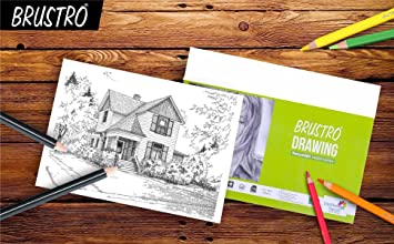 Brustro Artists' Drawing Paper 200 gsm Imperial Size (56 x76 cm OR 22 x29.9 inches) (20 sheets)