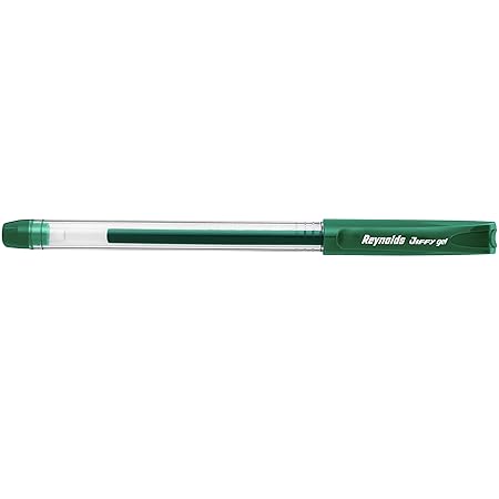 Reynolds Jiffy Gel Pen (Pack of 50, Ink Color - Green)