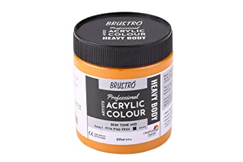 Brustro Professional Artists ’ Heavybody Acrylic Paint 237Ml Skin Tone Mid (Sr 1)