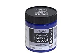 Brustro Professional Artists ’ Heavybody Acrylic Paint 237Ml Phthalo Blue (Sr 2)