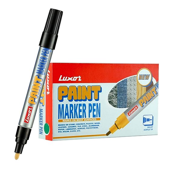 Luxor Paint Marker - Black - Box Of 10