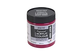 Brustro Professional Artists ’ Heavybody Acrylic Paint 237Ml Magenta Quin Violet (Sr 3)