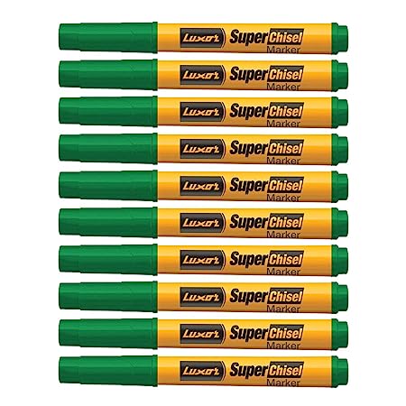 Luxor Chisel Marker (Set Of 10 Pcs) Green