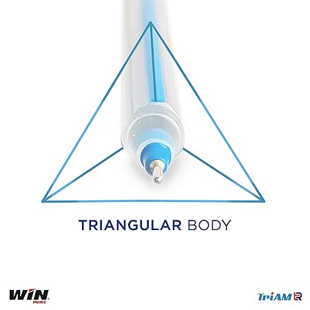 Win Triam TR Ball Pens | 20 Black Ink Pens | Lightweight Body Design | Use and Throw Pens | For One Time Use | Blue Pens Pack | Ideal for School Office & Business | Pens For Writing | Stick