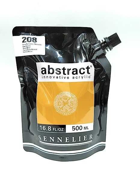 Sennelier Abstract Acrylic Artist Paint Pouch 500ML Raw Sienna