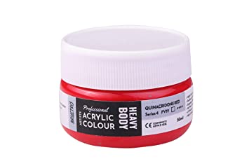 Brustro Professional Artists ’ Heavybody Acrylic Paint 50Ml Quinacridone Red (Sr 4)