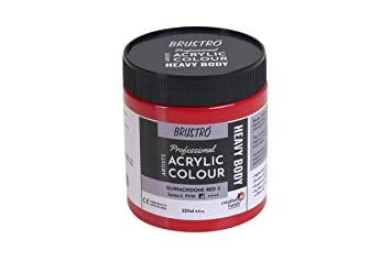 Brustro Professional Artists ’ Heavybody Acrylic Paint 237Ml Quinacridone Red 2 (Sr 4)