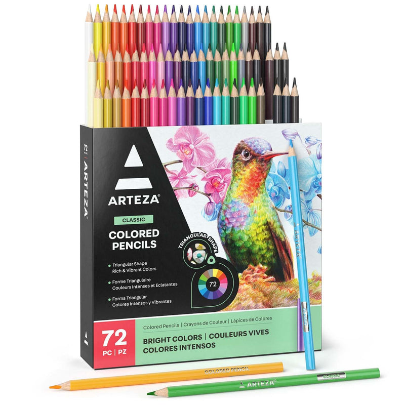 ARTEZA Classic Assorted Colored Pencils Set of 72