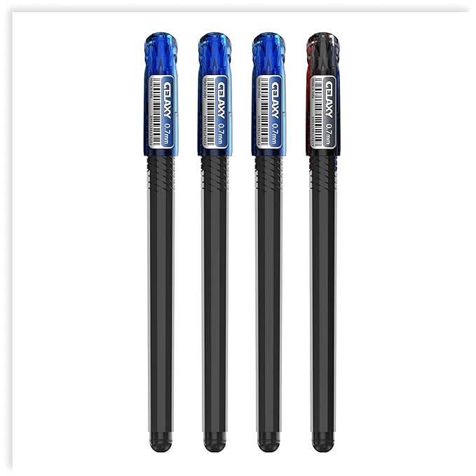 Luxor Schneider Gelaxy Roller Gel Pen Pack of 4- (3BL+1BK)