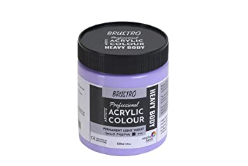 Brustro Professional Artists ’ Heavybody Acrylic Paint 237Ml Permanent Light Violet (Sr 2)