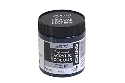 Brustro Professional Artists ’ Heavybody Acrylic Paint 237Ml Prussian Blue (Sr 1)