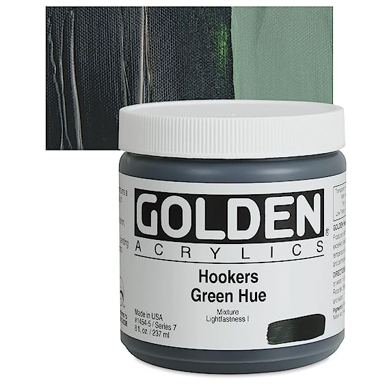 Golden Heavy Body Acrylic Paints 236ML Hookers Green Hue