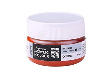 BRUSTRO Professional Artists’ Heavybody Acrylic Paint 50Ml Red Oxide (Sr 1)