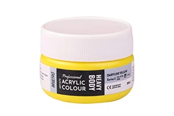 Brustro Professional Artists ’ Heavybody Acrylic Paint 50Ml Darylide Yellow (Sr 2)