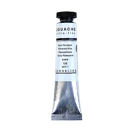 Sennelier Extra Fine Gouache 21ml S1 Permanent White