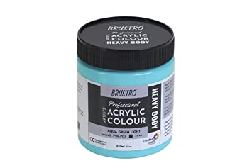 Brustro Professional Artists ’ Heavybody Acrylic Paint 237Ml Aqua Green Light (Sr 2)