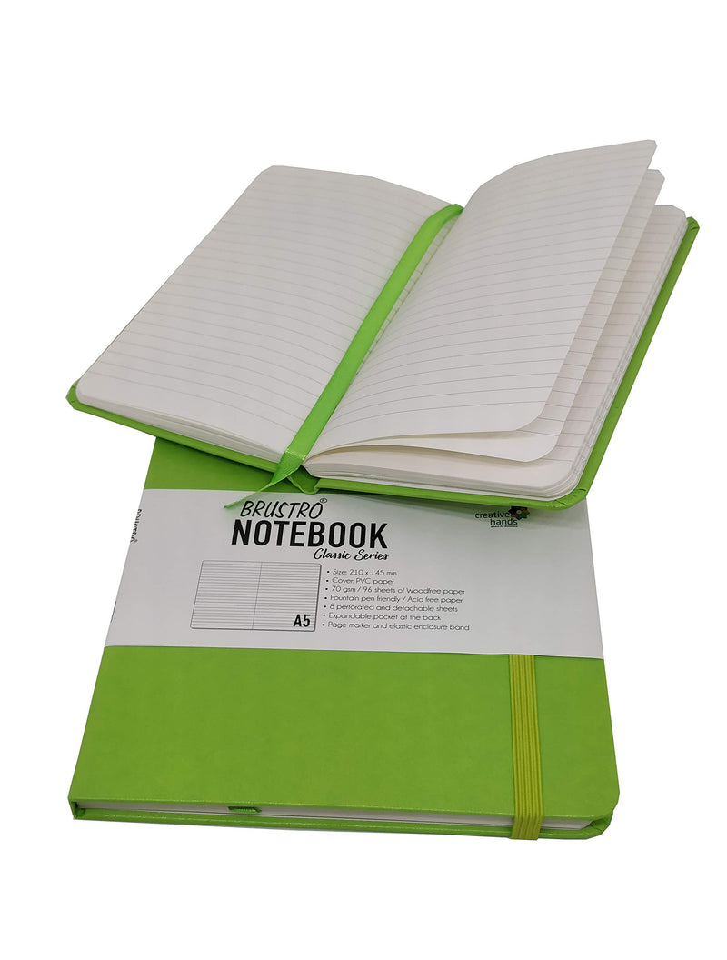 BRUSTRO Notebook Classic Series Twin Pack A5+ A6 Green