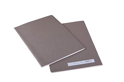 Fabriano Ecoqua A4 Staple Bound Graph 5MM Notebook Grey (Pack of 2)