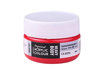 Brustro Professional Artists ’ Heavybody Acrylic Paint 50Ml Quinacridone Red 2 (Sr 4)