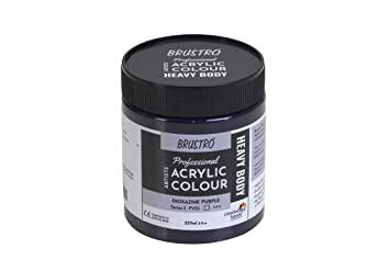 Brustro Professional Artists ’ Heavybody Acrylic Paint 237Ml Dioxazine Purple (Sr 3)