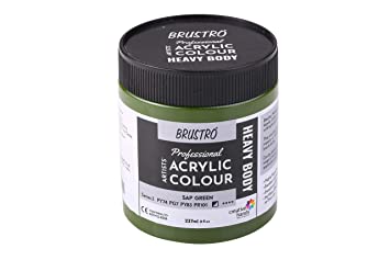 Brustro Professional Artists ’ Heavybody Acrylic Paint 237Ml Sap Green (Sr 3)