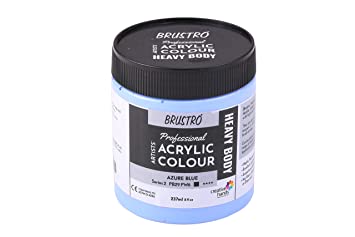 Brustro Professional Artists ’ Heavybody Acrylic Paint 237Ml Azure Blue (Sr 2)