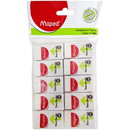 MAPED TECHNIC DUST FREE ERASERS PACK OF 20