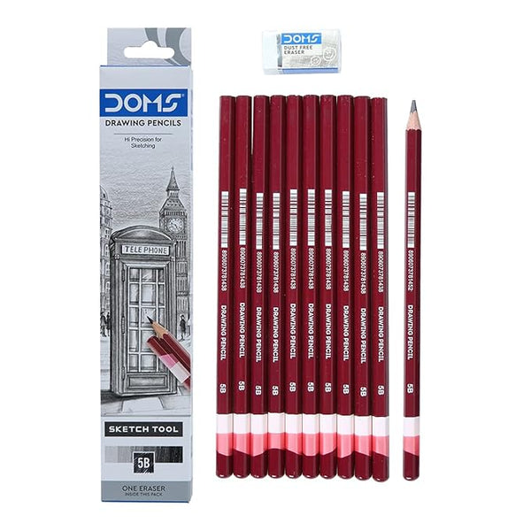 DOMS Drawing & Sketching 5B Pencil (Pack of 40)