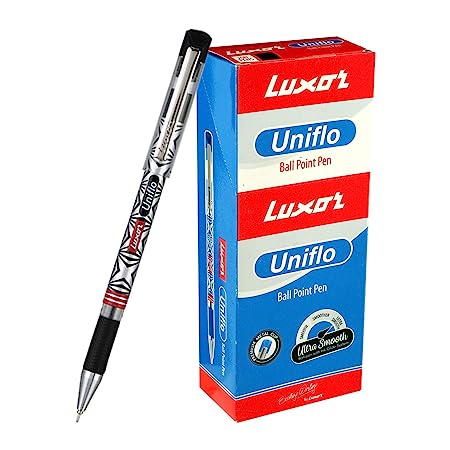 Luxor Uniflo Ball Pen - 0.7Mm Tip - Black Pack Of 20