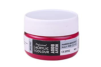 Brustro Professional Artists ’ Heavybody Acrylic Paint 50Ml Magenta Quin Violet (Sr 3)