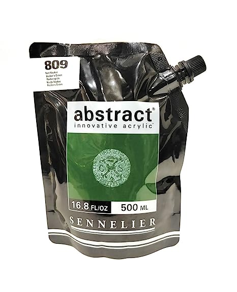 Sennelier Abstract Acrylic Artist Paint Pouch 500ML Hooker's Green