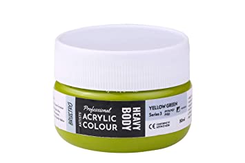 Brustro Professional Artists ’ Heavybody Acrylic Paint 50Ml Yellow Green (Sr 3)