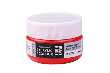 Brustro Professional Artists ’ Heavybody Acrylic Paint 50Ml Napthol Scarlet (Sr 3)