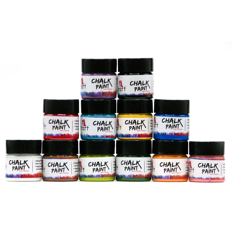 iCraft Chalk Paint Set-12 Shades