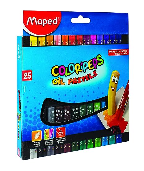 MAPED COLOR PEPS OIL PASTELS 25 SHADES