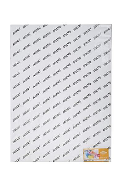 Brustro Artists' Watercolour Paper 25% Cotton Cold Pressed 200 GSM, Size - Imperial Size (56 x76 cm OR 22 x29.9 inches), 10 Sheets