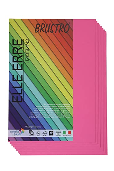 Brustro Elle Erre A4 Fucsia (Pack of 9 Sheets)