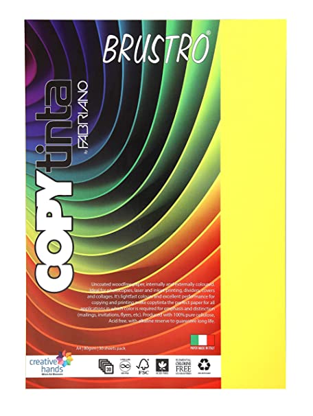 Brustro Copy Tinta A4 Yellow Shade (Pack of 1)