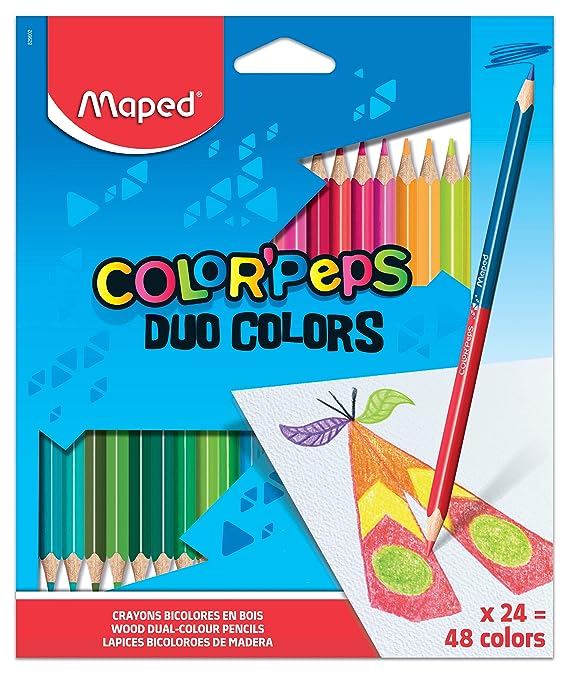 Maped - Color'Peps Watercolor Pencil Set - 24-Color Set