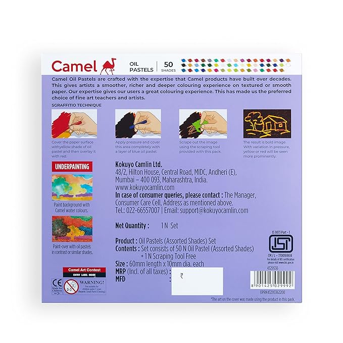 Camel Oil Pastel 50 Shades Paper Pack