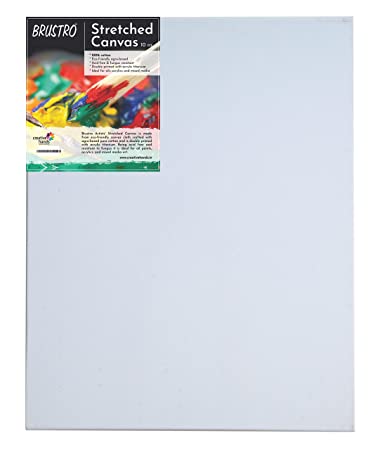 Brustro Canvas Board Medium Grain 6X8 (Pack of 8) - Creative Hands