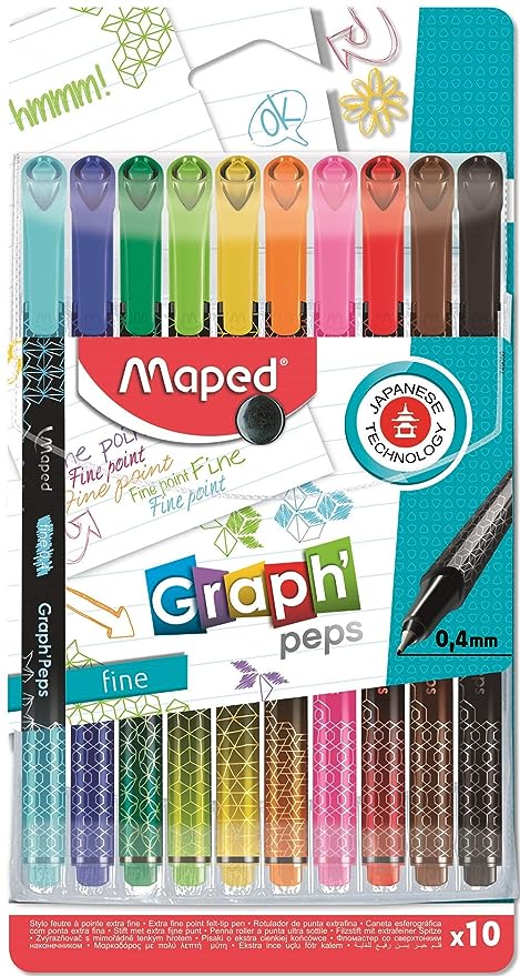 MAPED GRAPH PEPS 0.4 10PCS SET