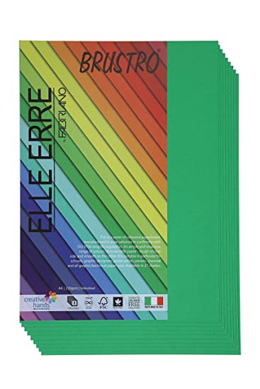 Brustro Elle Erre A4 Verde (Pack of 9 Sheets)