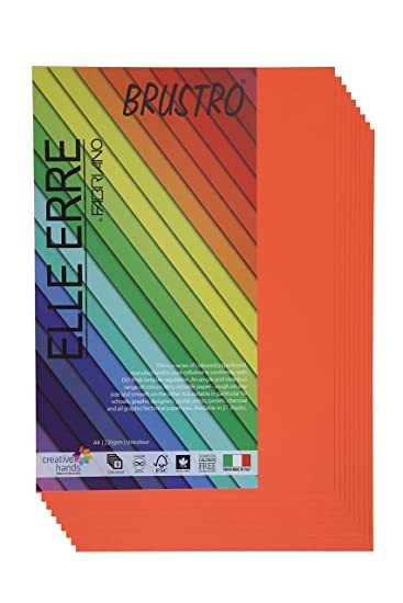 Brustro Elle Erre A4 Aragosta (Pack of 9 Sheets)