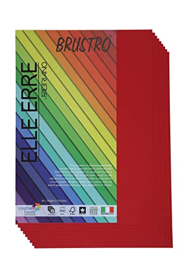 Brustro Elle Erre A4 Ciliegia (Pack of 9 Sheets)